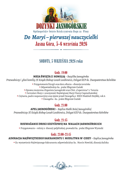 PROGRAM Dożynek Jasnogórskich 2026_Strona_1