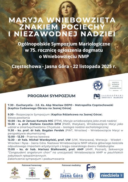 Sympozjum wniebowzięta 22.11.2025